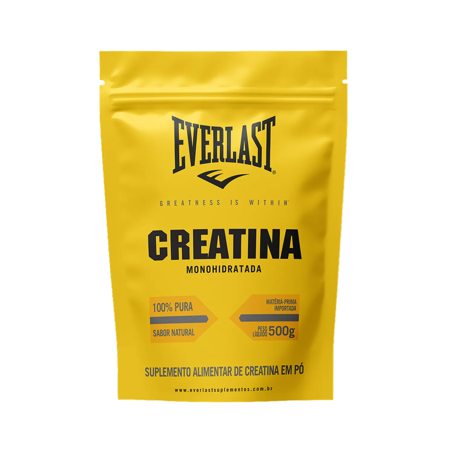 Creatina Monohidratada 100% Pura 500g Everlast