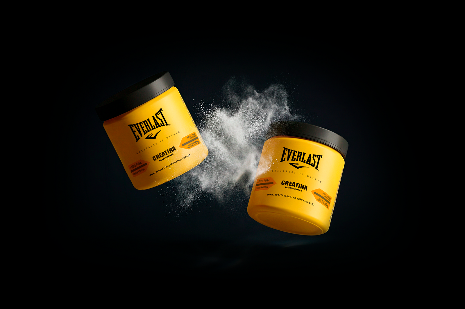 Creatina Monohidratada  100% Pura 200g - Everlast