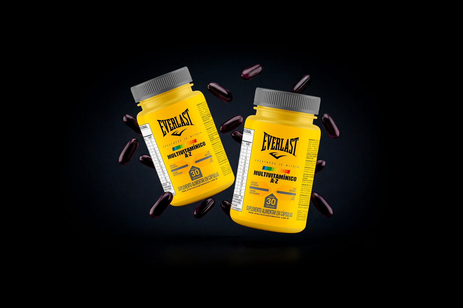 Multivitamínico A-Z 100% IDR 30 Cápsulas Everlast