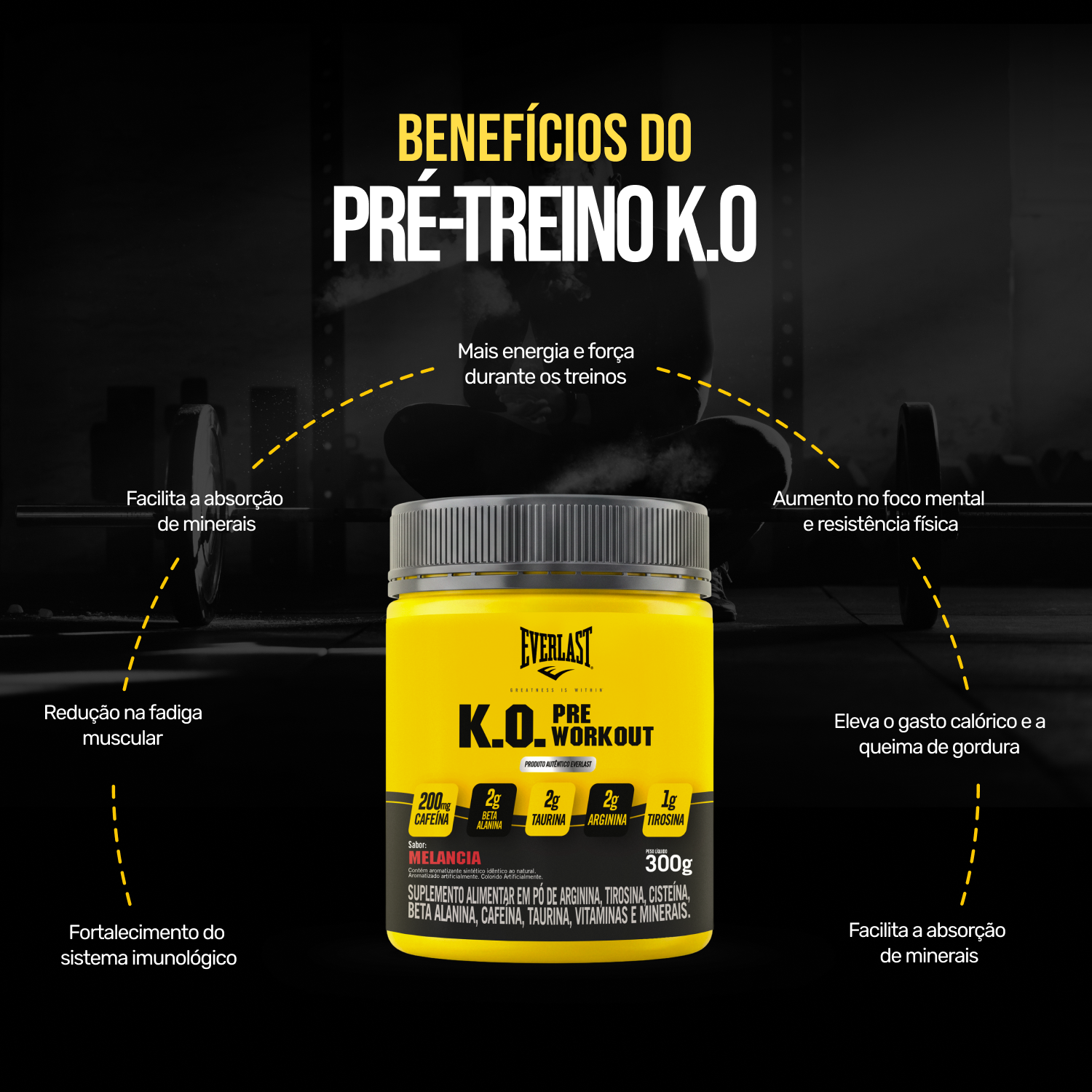 Pré-Treino K.O. 300g - Everlast