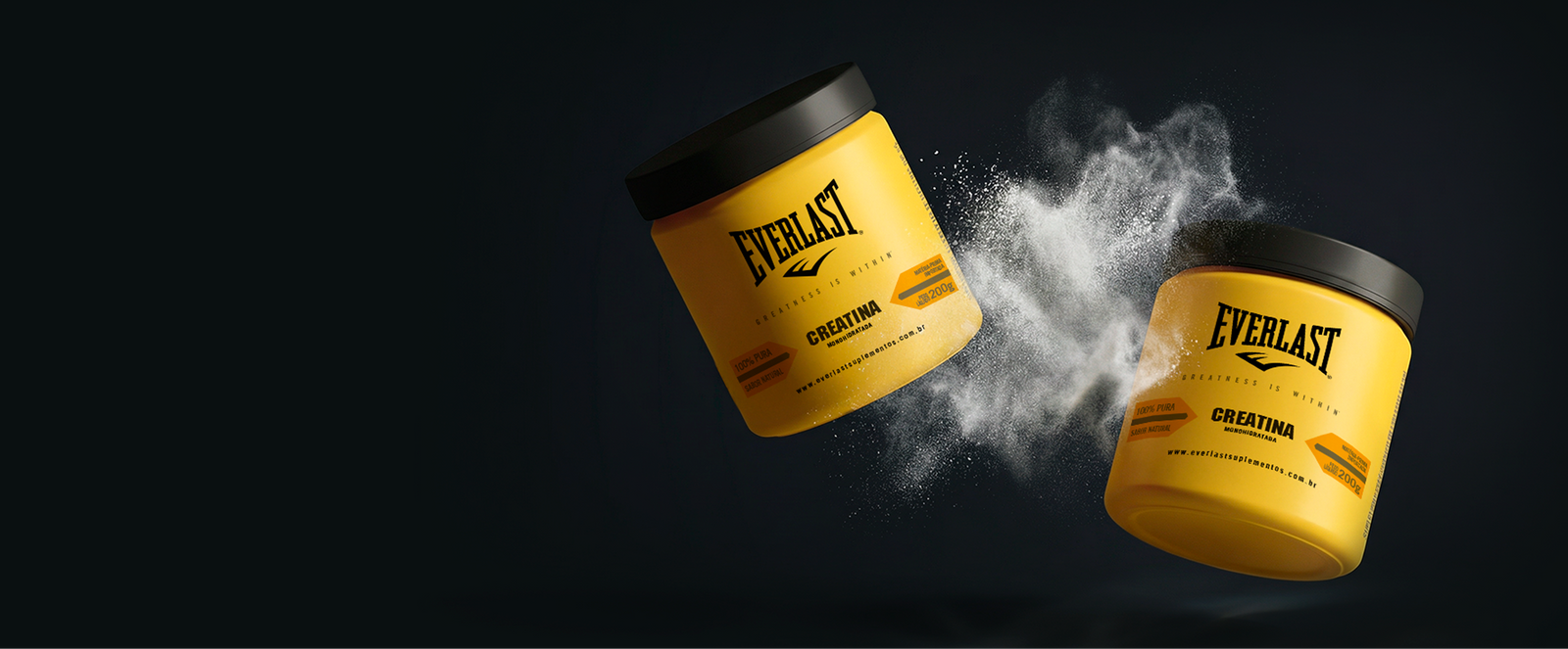 Creatina Monohidratada  100% Pura 200g - Everlast